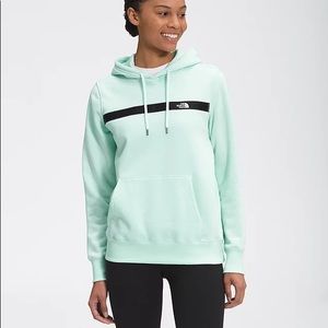 brand new North Face edge-to-edge misty jade hoodie